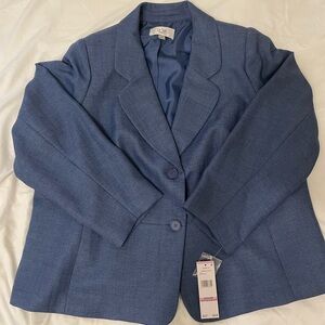 NWT Le Suit Light Blue Women's Blazer